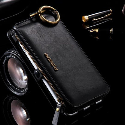 Classic Retro Stand Wallet Case for iPhone