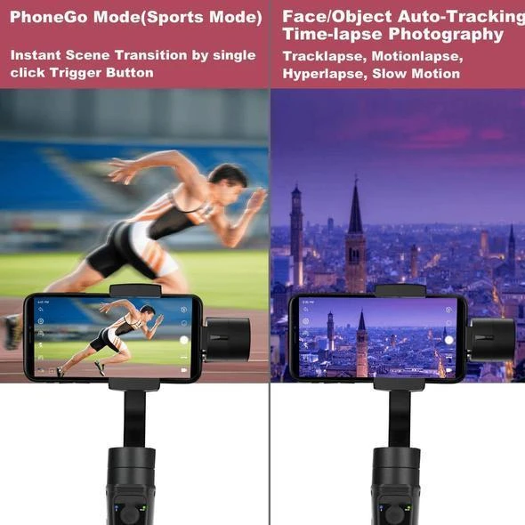 3D SMART BLUETOOTH HANDHELD SMOOTH GIMBAL【LAST DAY 50% OFF】