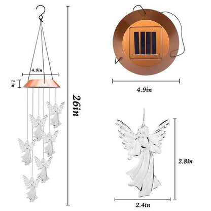 Solar Guardian Angel Wind Chime Light