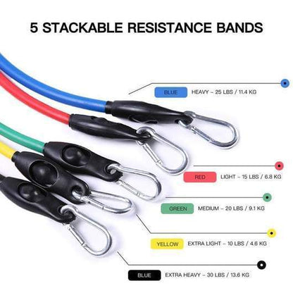 Resistance Band Set ( 11 Piece Set )-Buy 2 Free Shipping