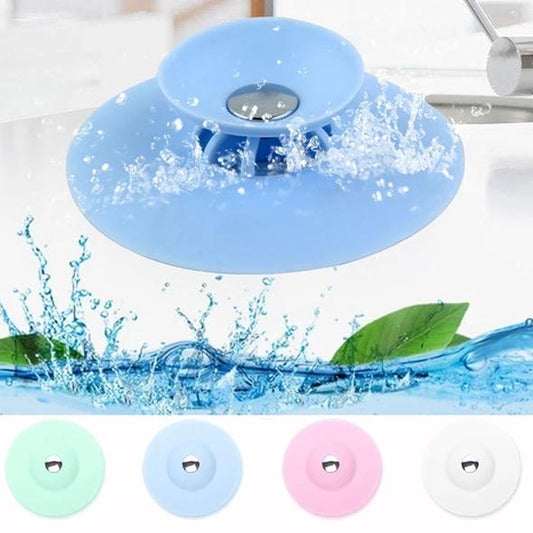 Press Type Silicone Sink Strainers, Kitchen Bathroom Anti-Clogging Sink Filter Sundry Catchers Floor Drain Cover