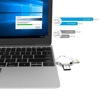 4 in 1 Smart USB Drive for ALL iPhone, iPad & NEW Android