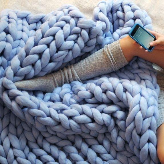 Chunky Knit Blanket