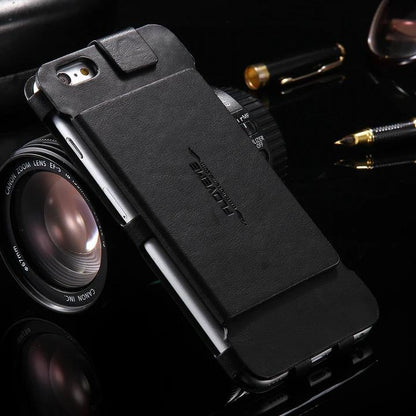 Classic Retro Stand Wallet Case for iPhone