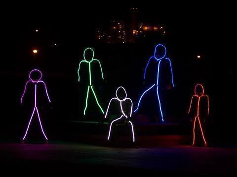 RGB COLOR LIGHT UP LED STICK FIGURE KIT