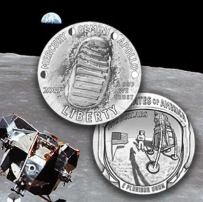 (HOT SALE!!!)Pure Silver Coin - 50th Anniversary of the Apollo 11 Moon Landing