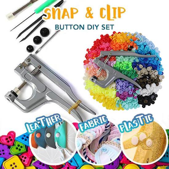 Snap & Clip Button DIY Set (150 Pcs Set)